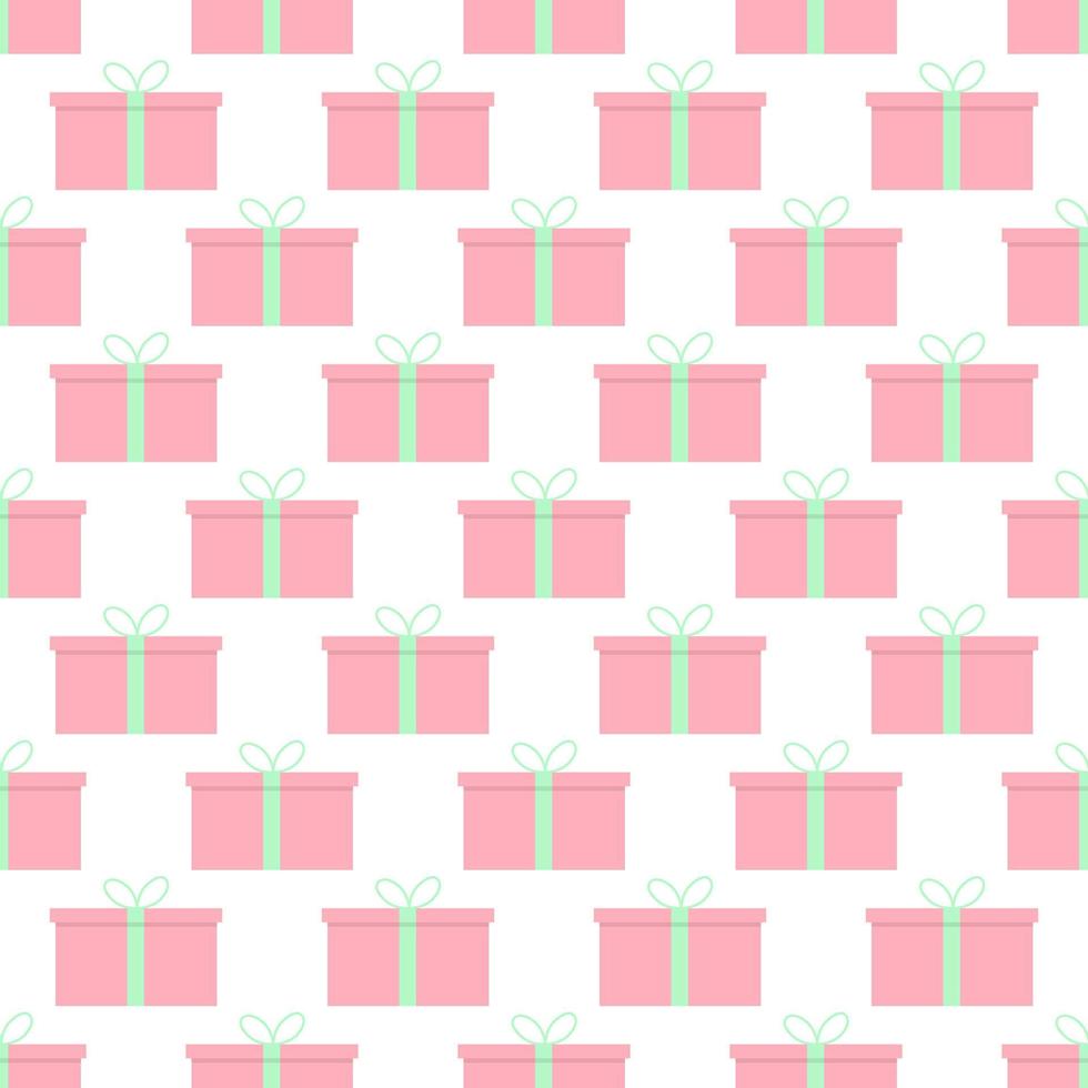 Seamless pattern with gift box. Vector illustration. 14030677 Vector ...