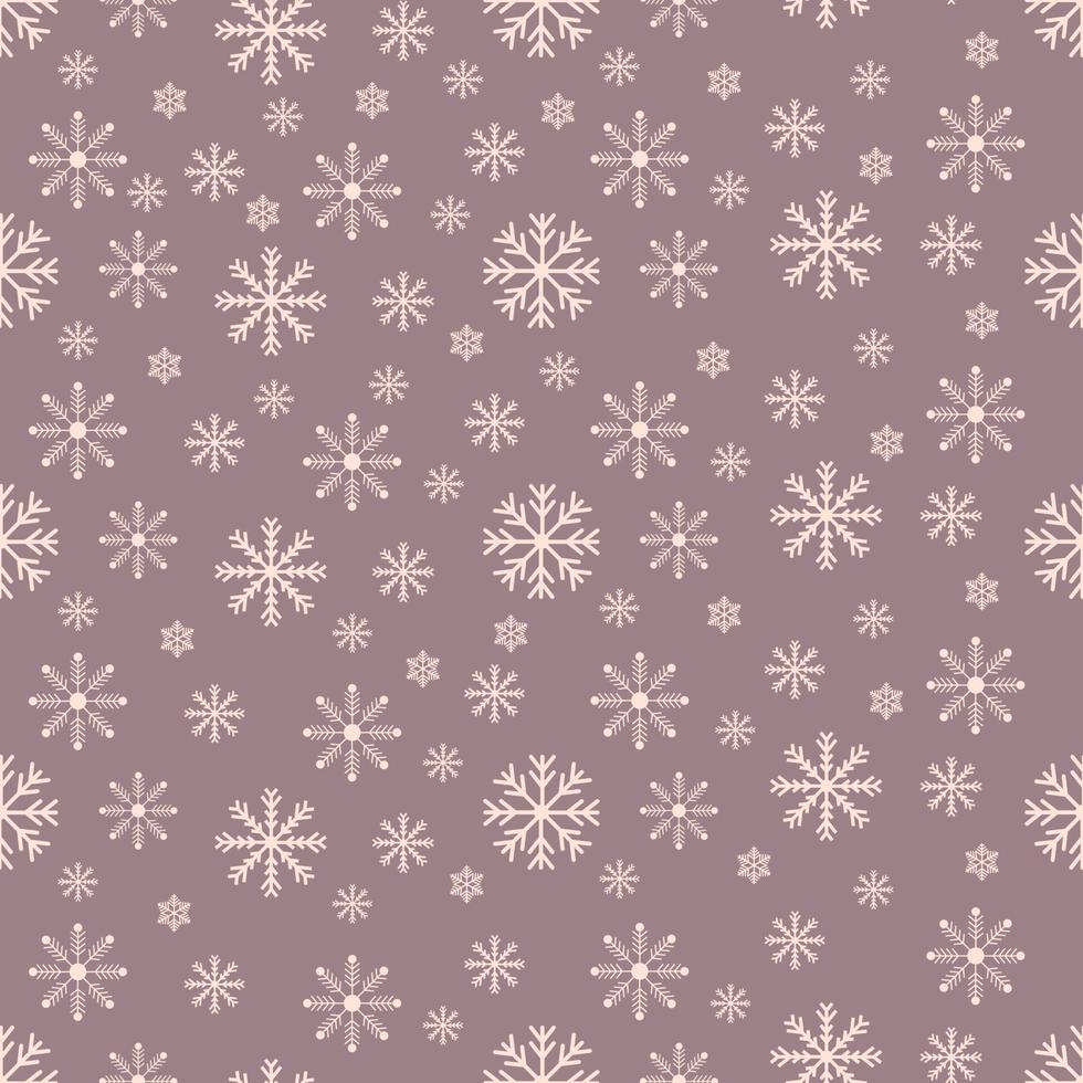 Seamless pattern with snowflakes. Christmas background. Vector illustration.