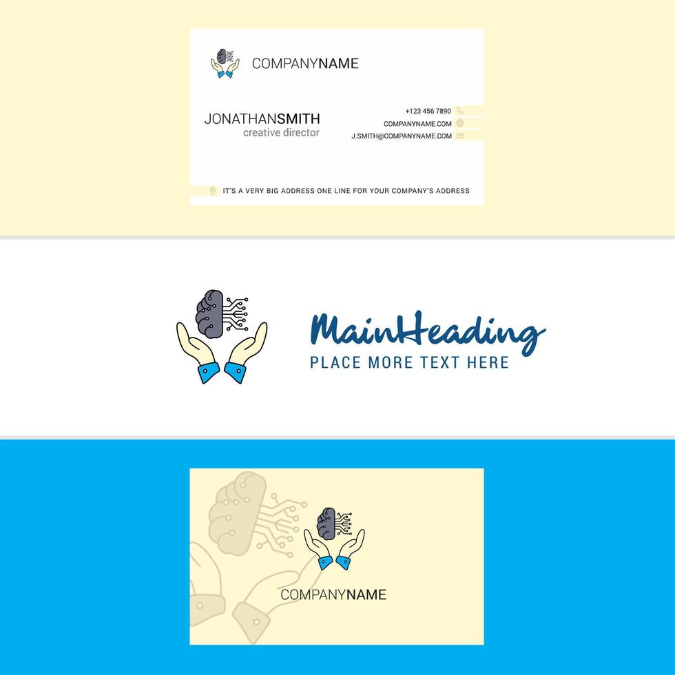 Beautiful Safe cloud Logo and business card vertical Design Vector