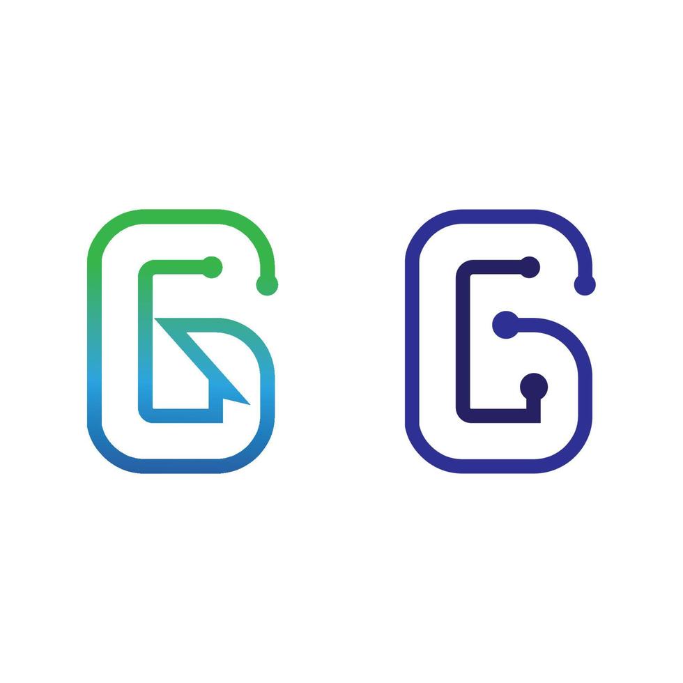 G Letter vector illustration icon