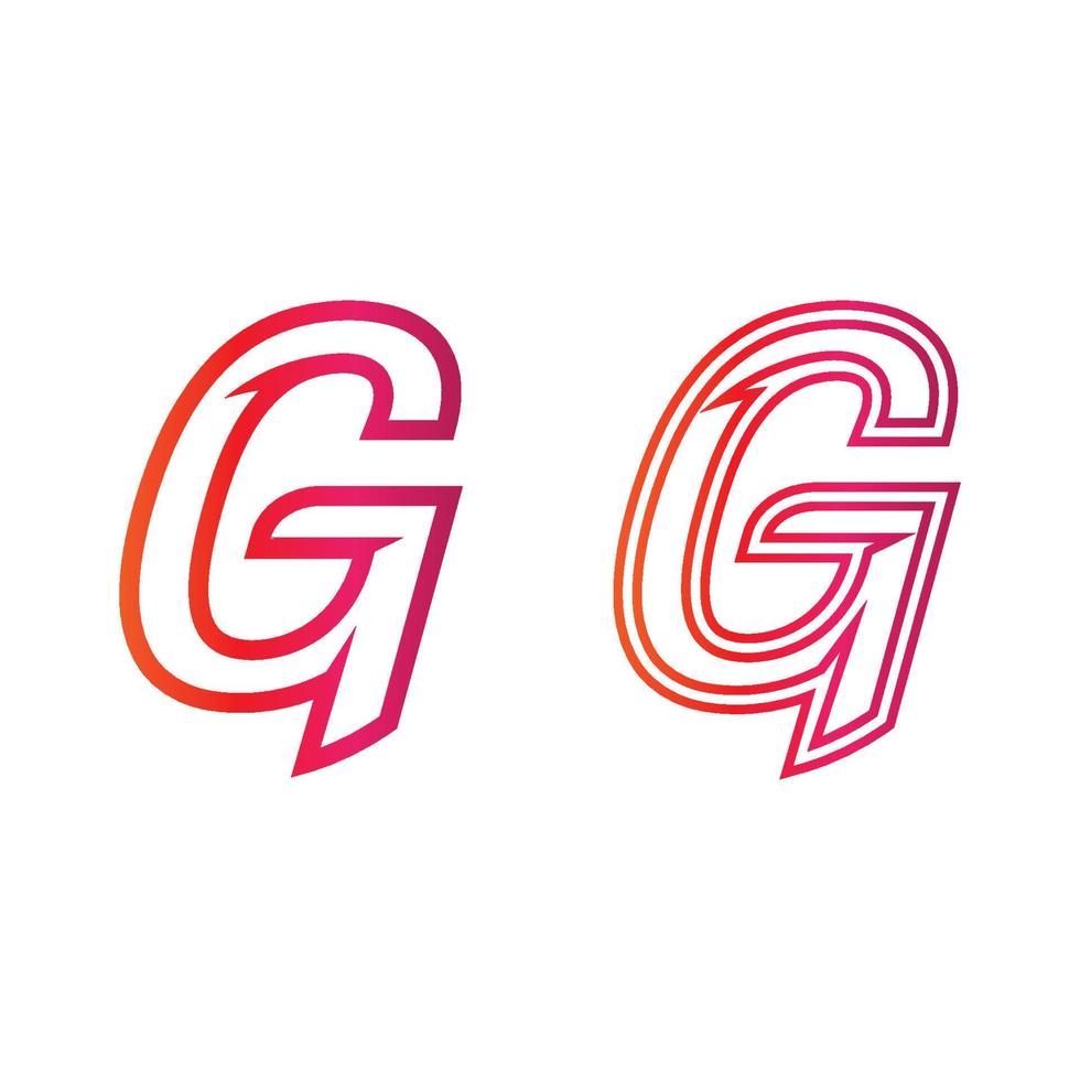 G Letter vector illustration icon