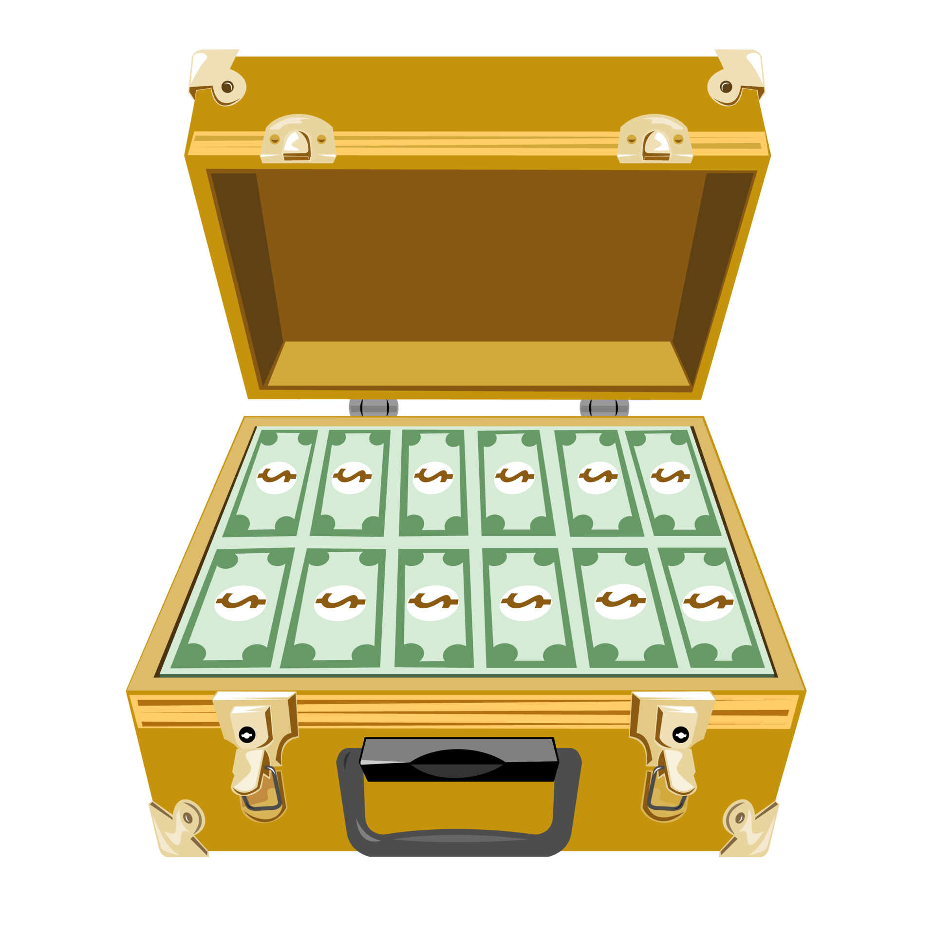 Money in Briefcase 14030882 PNG