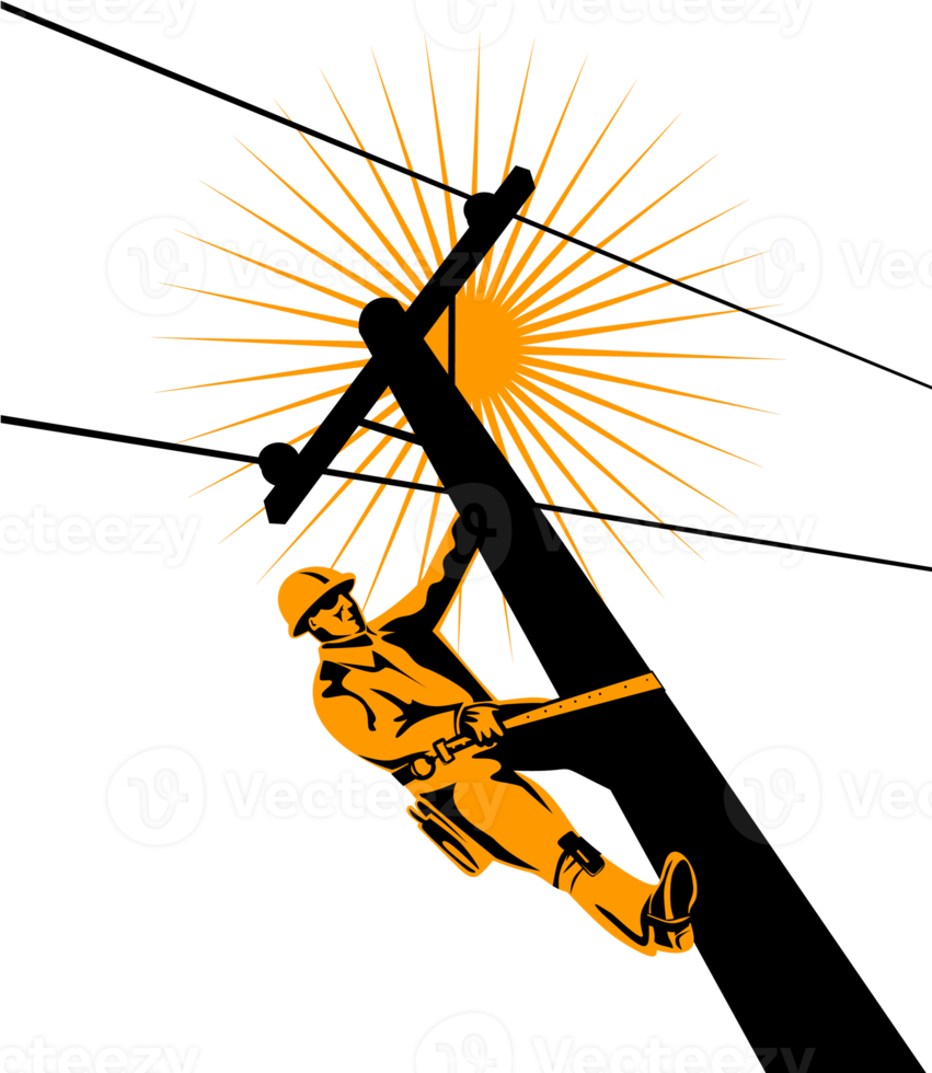 électricien monteur de lignes électriques png