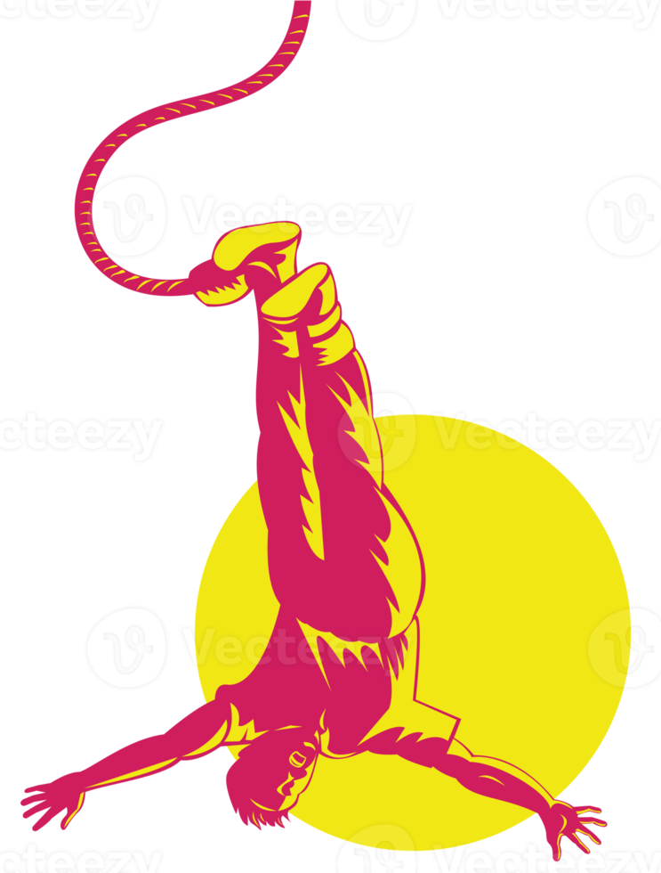 Man Bungy Jumping png