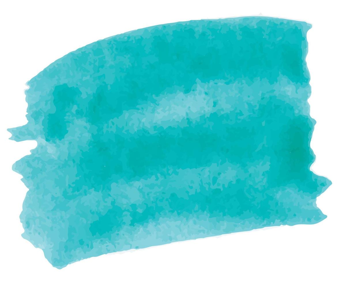 watercolor spot of green, emerald color vector