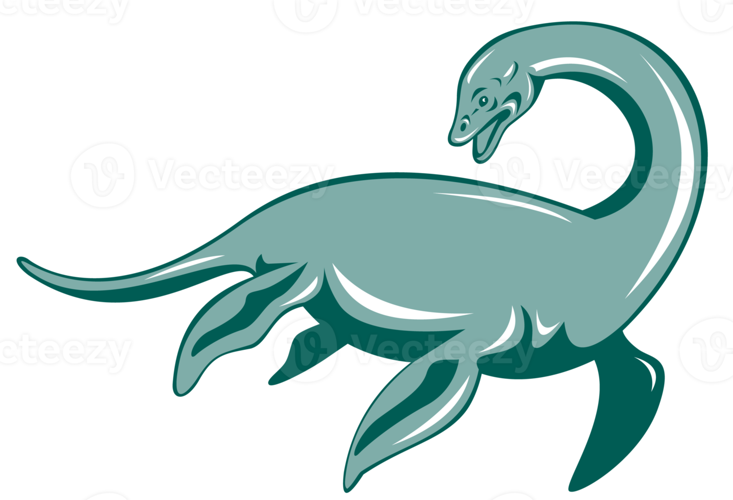 Loch Ness Monster Retro png