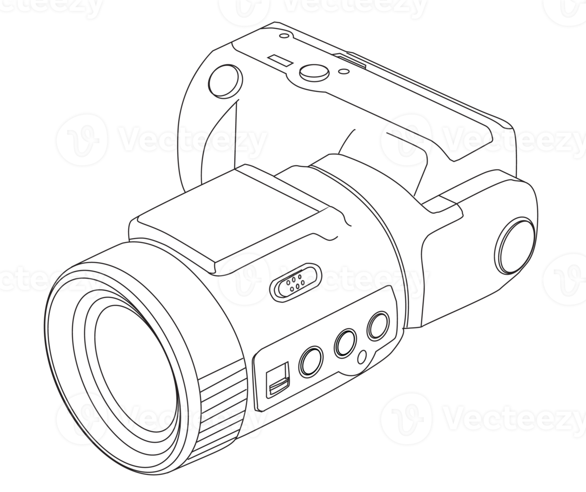 Camera Line Drawing png