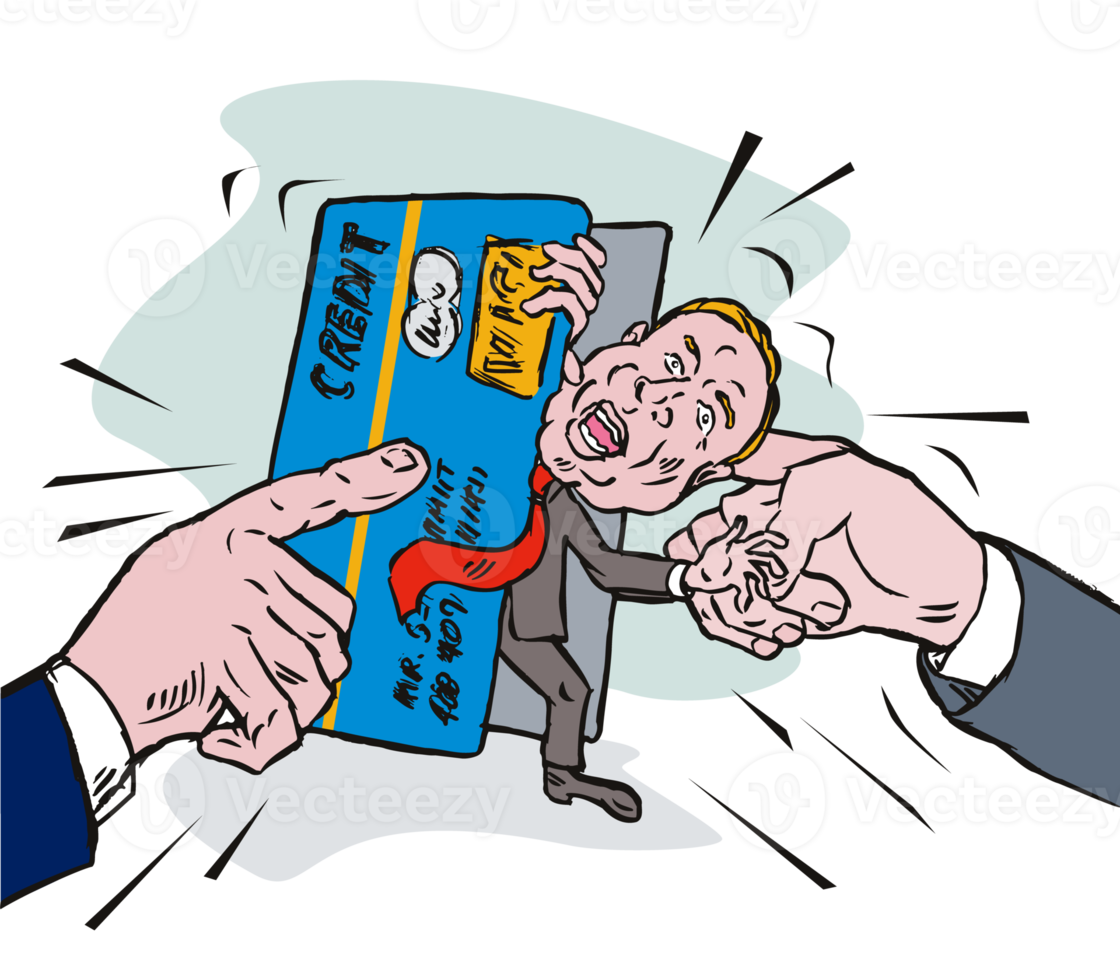 Credit Card Crunch Man png
