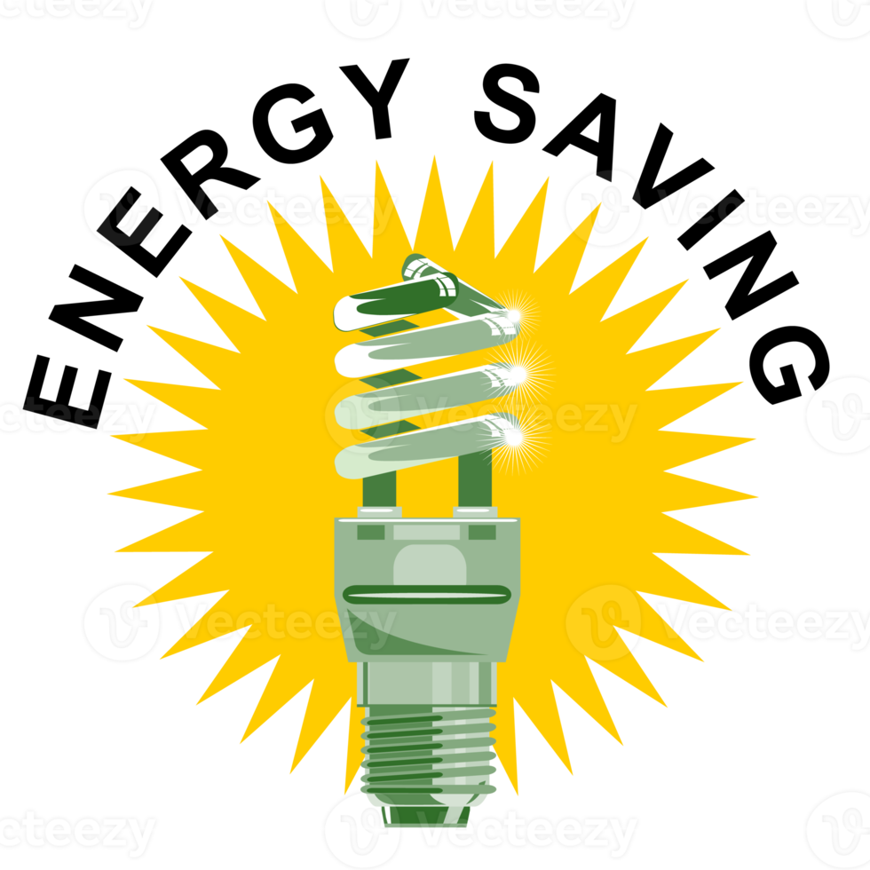 Energy Saving Label Lightbulb png