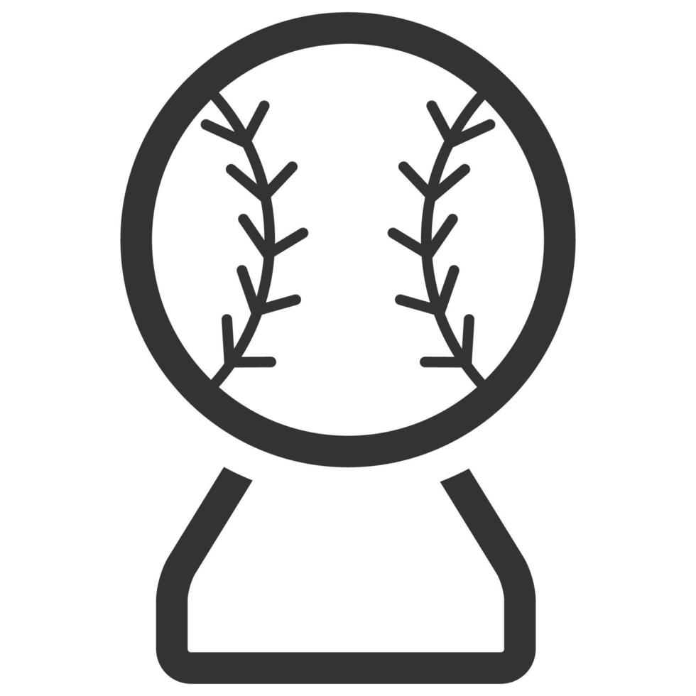 Black and white icon athletic trophy vector