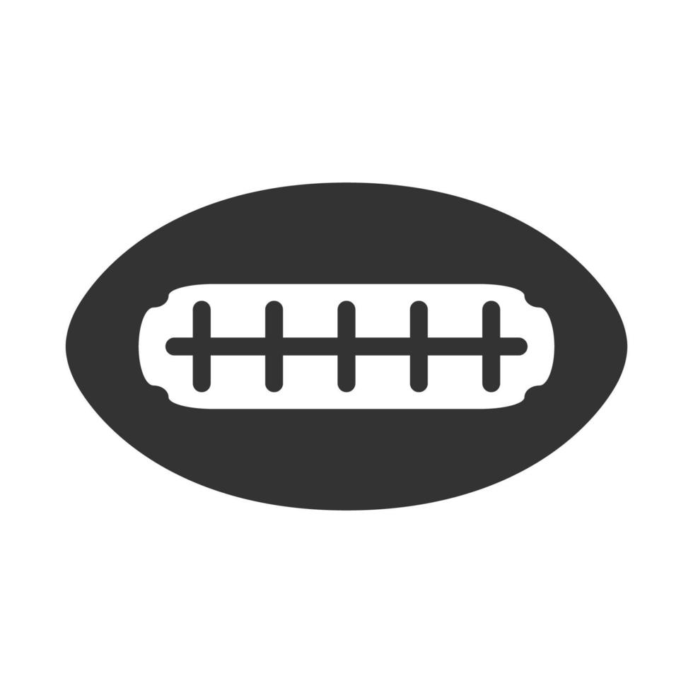 fútbol icono blanco y negro vector