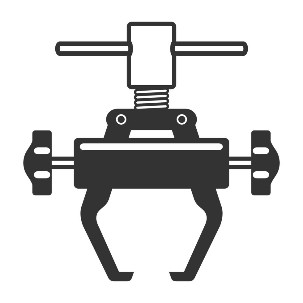 Black and white icon bicycle tool vector