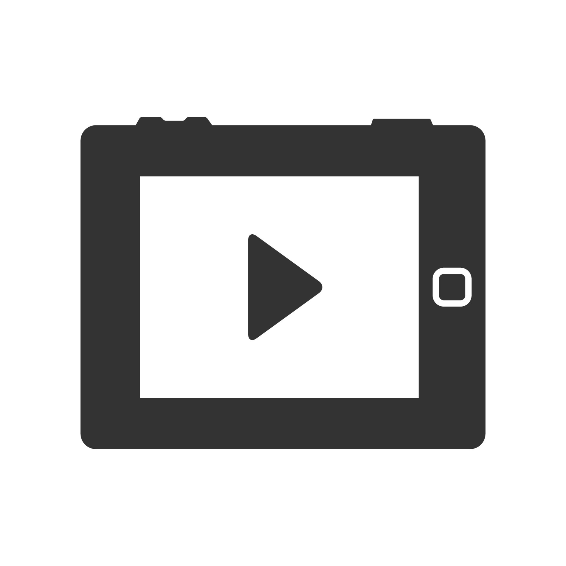 Black and white icon portable media player 14031220 Vector Art at Vecteezy