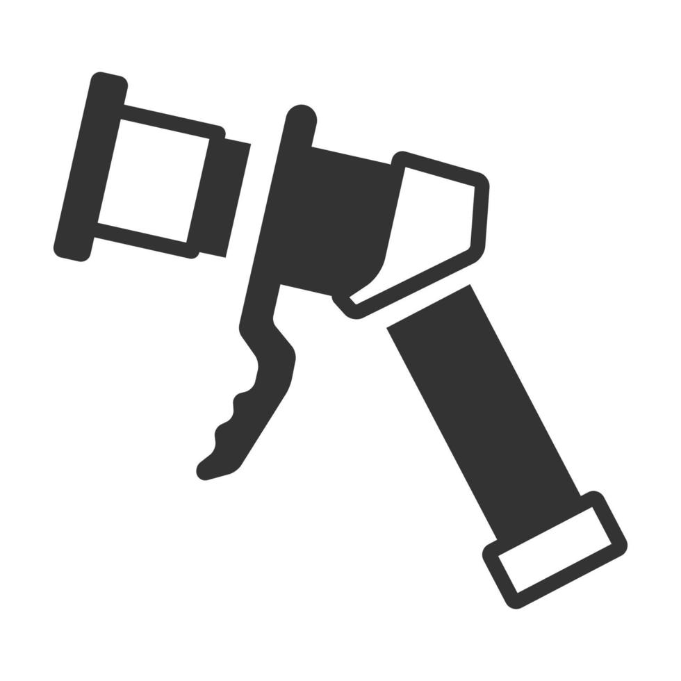 Black and white icon electric vehicle charger vector