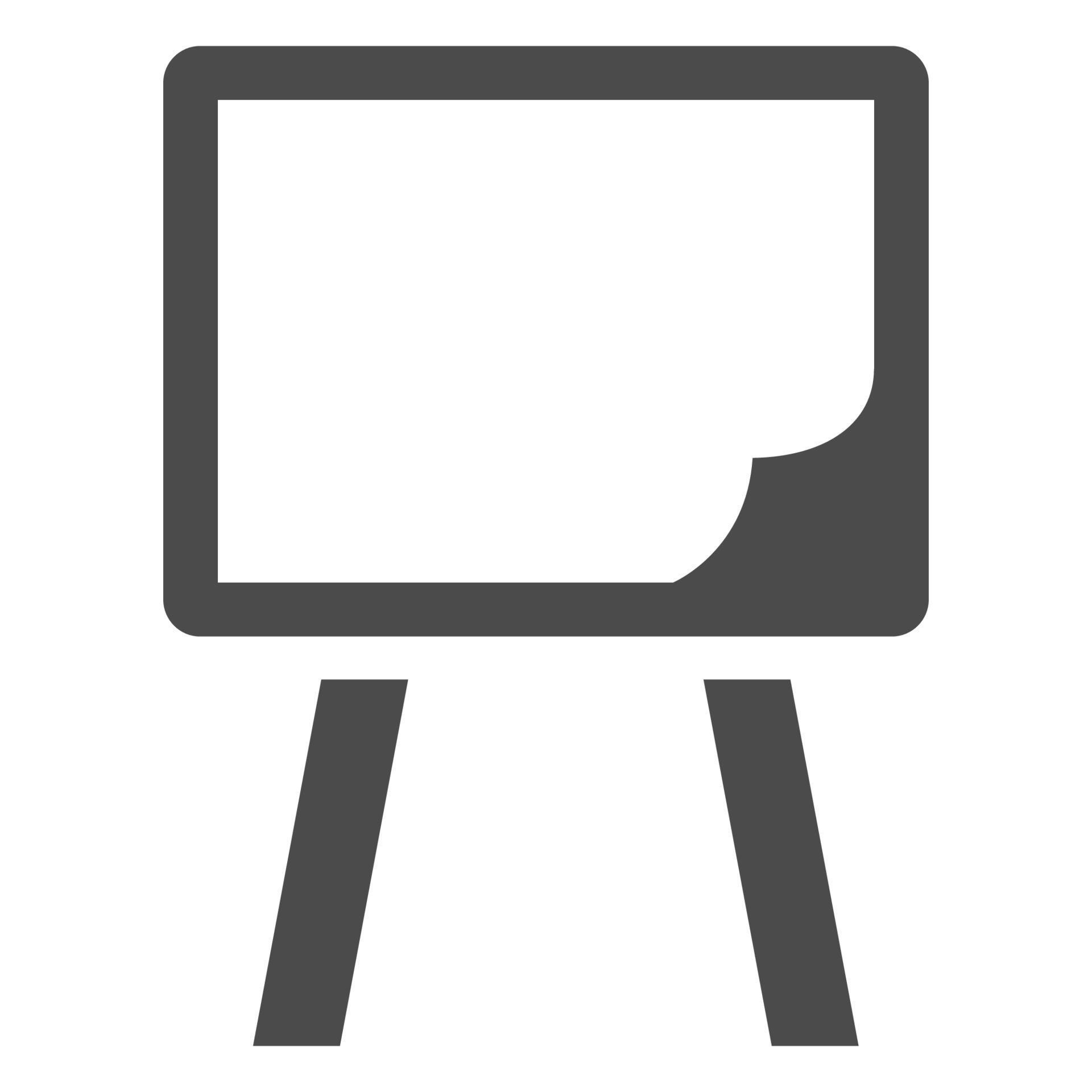 Black and white icon painting stand 14031536 Vector Art at Vecteezy