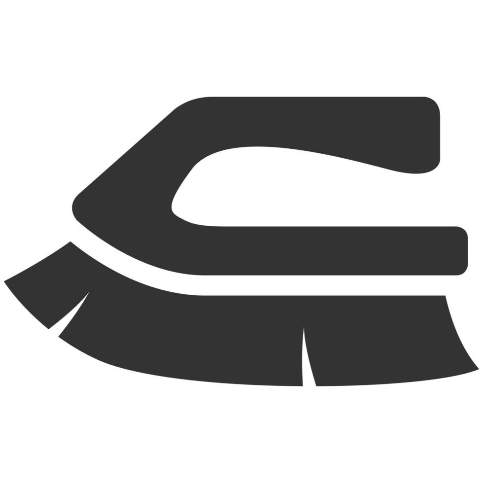 Black and white icon brush vector