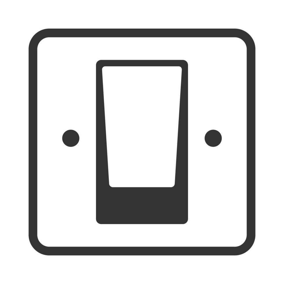Black and white icon electric switch vector