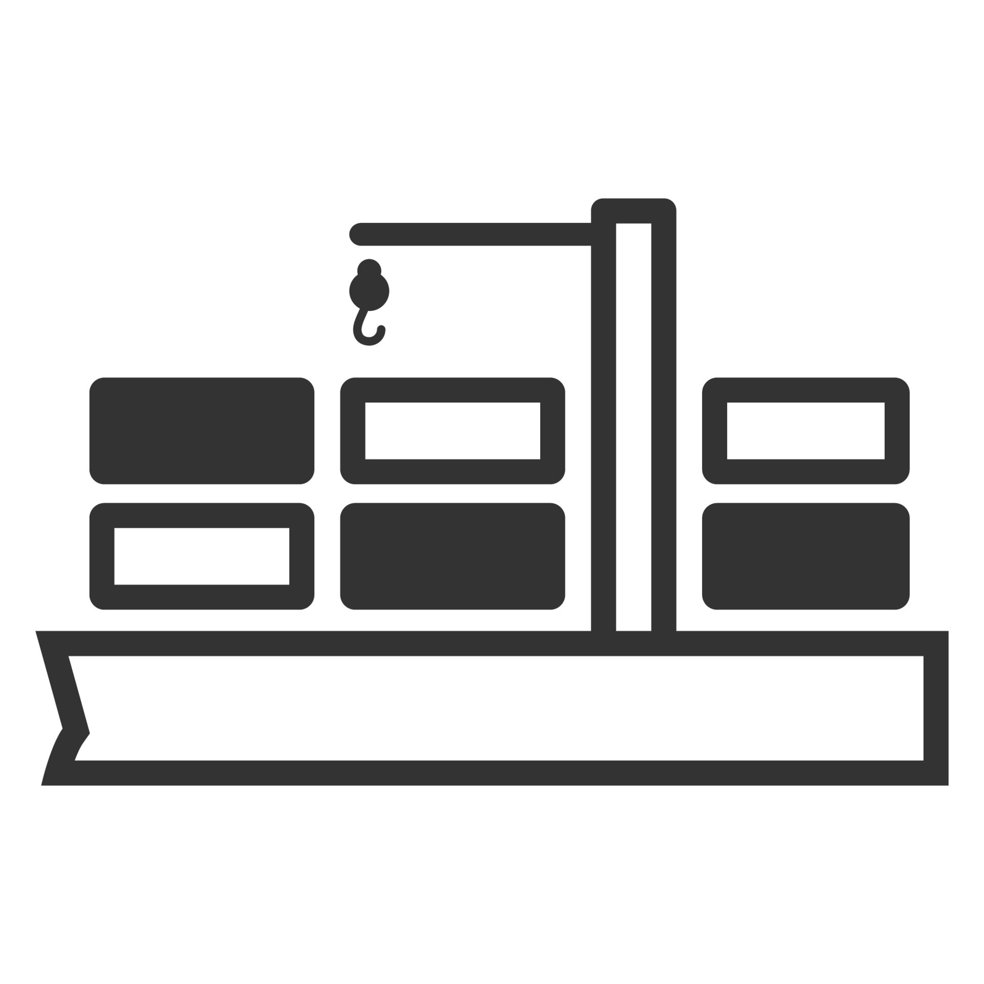 Black and white icon container shipping 14031721 Vector Art at Vecteezy