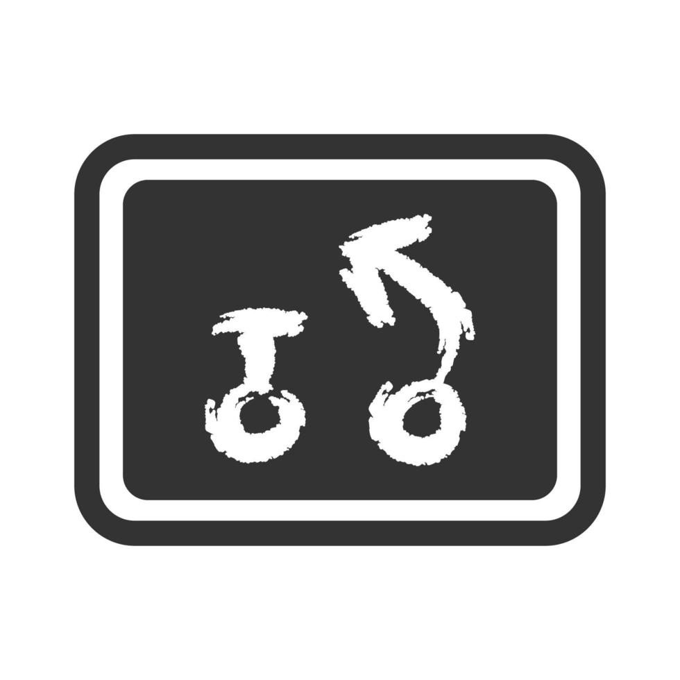 Black and white icon strategy vector