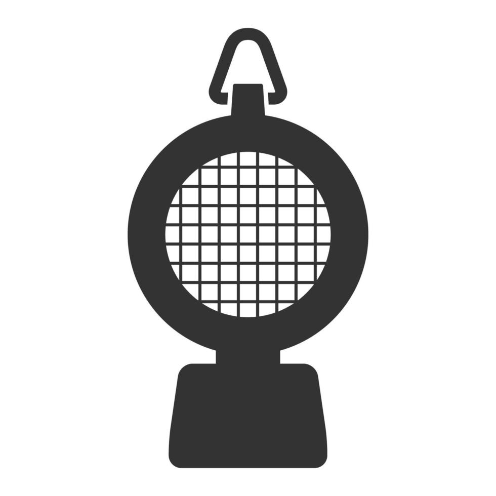 Black and white icon hazard light vector