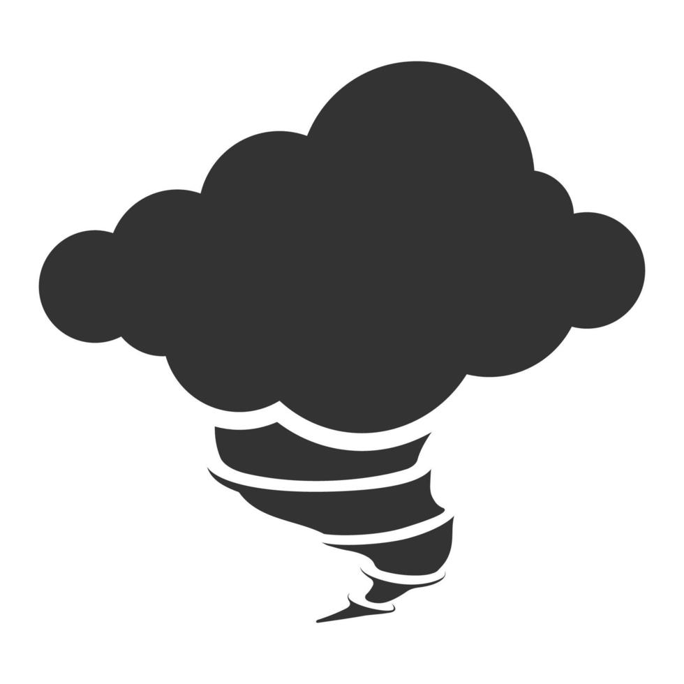 Black and white icon storm vector