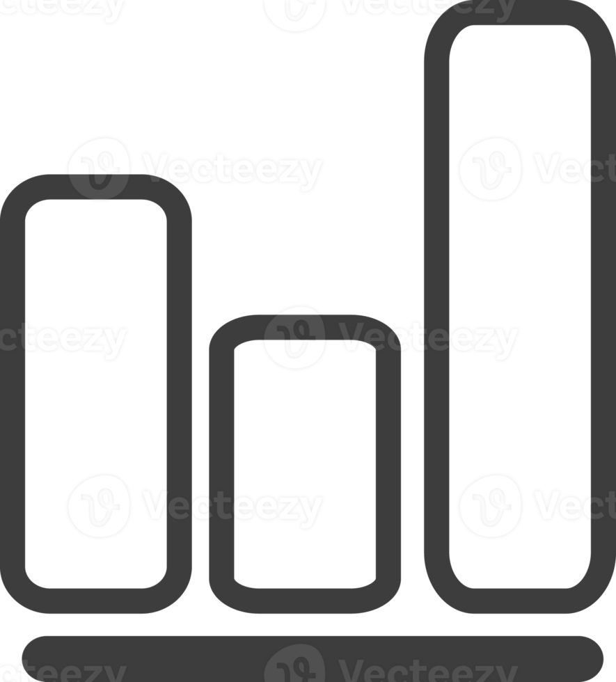 Business graph thin line icon, Business icon set. png