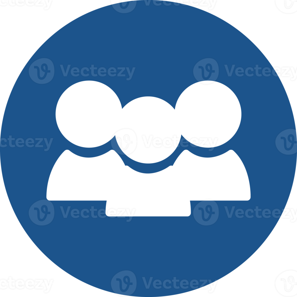 Worker icons design in blue circle. png