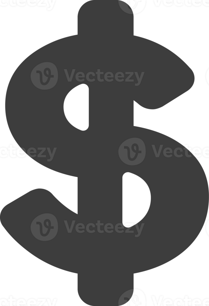 Money sign black shadow icon, Business icon set. png