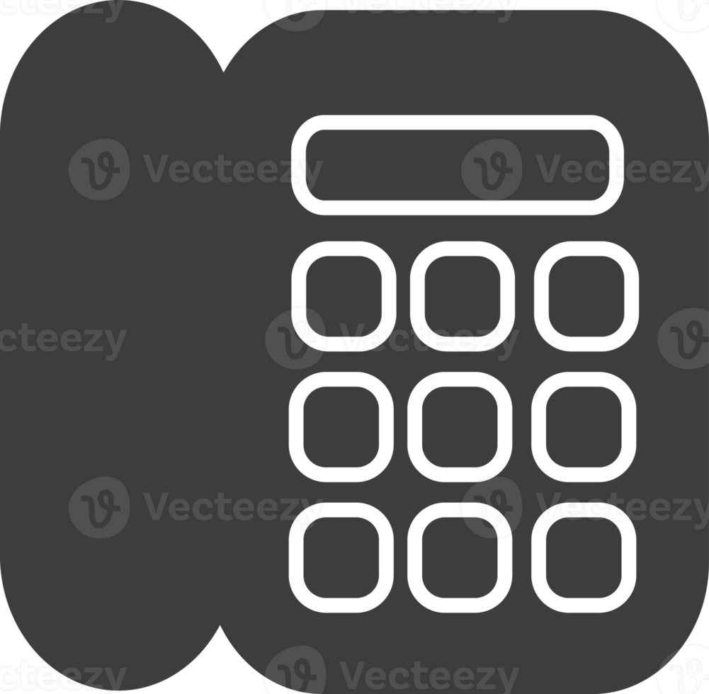 Telephone black shadow icon, Business icon set. png