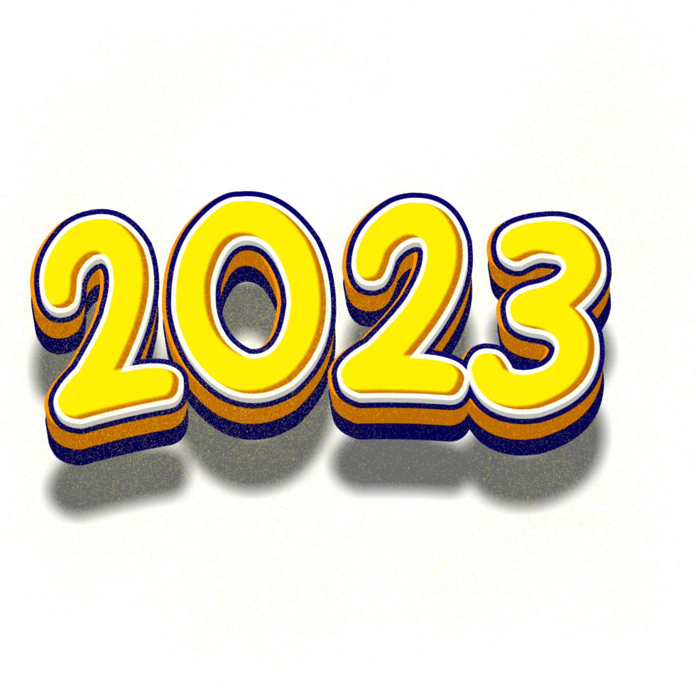 2023 text effect png