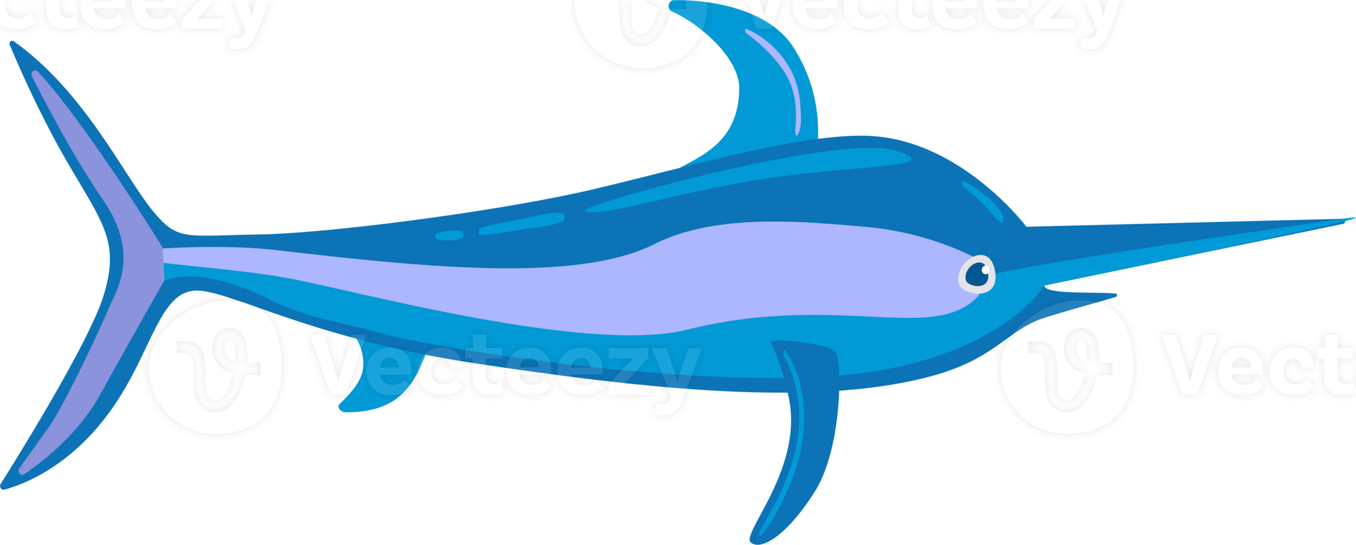 Swordfish sea animal. png