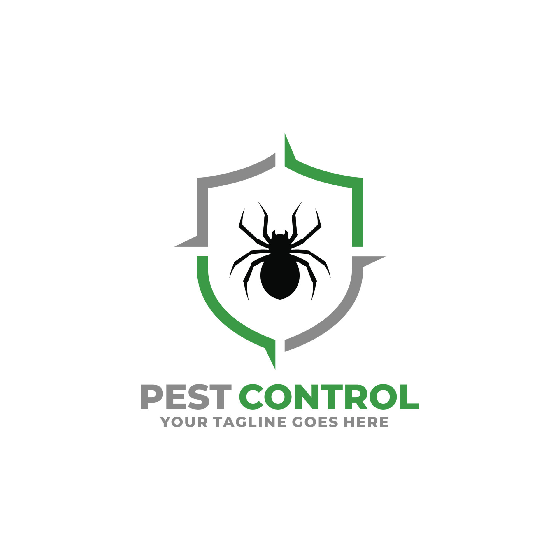 Pest control spider logo design vector 14032442 Vector Art at Vecteezy
