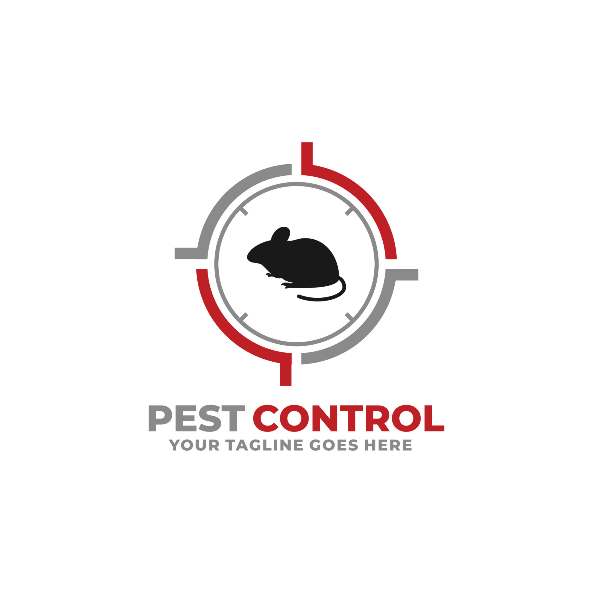 Pest control mouse rat logo design vector 14032443 Vector Art at Vecteezy