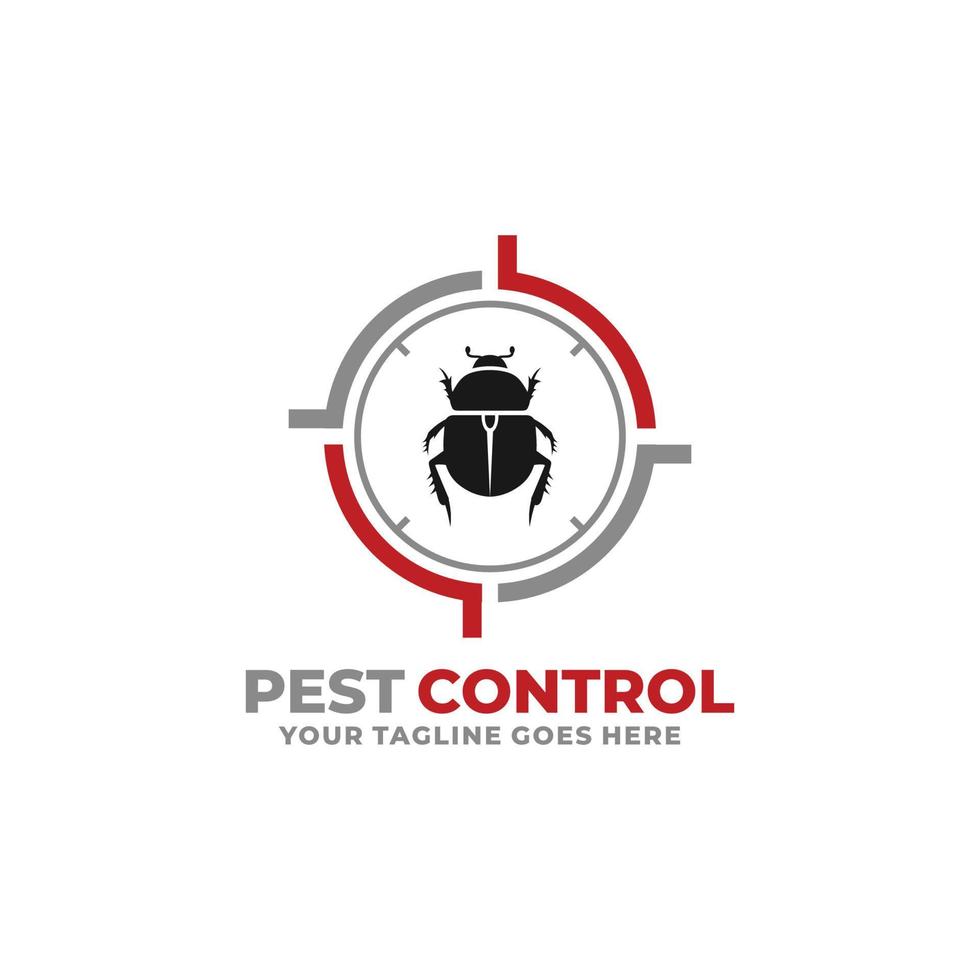 Pest control bug logo design vector 14032449 Vector Art at Vecteezy