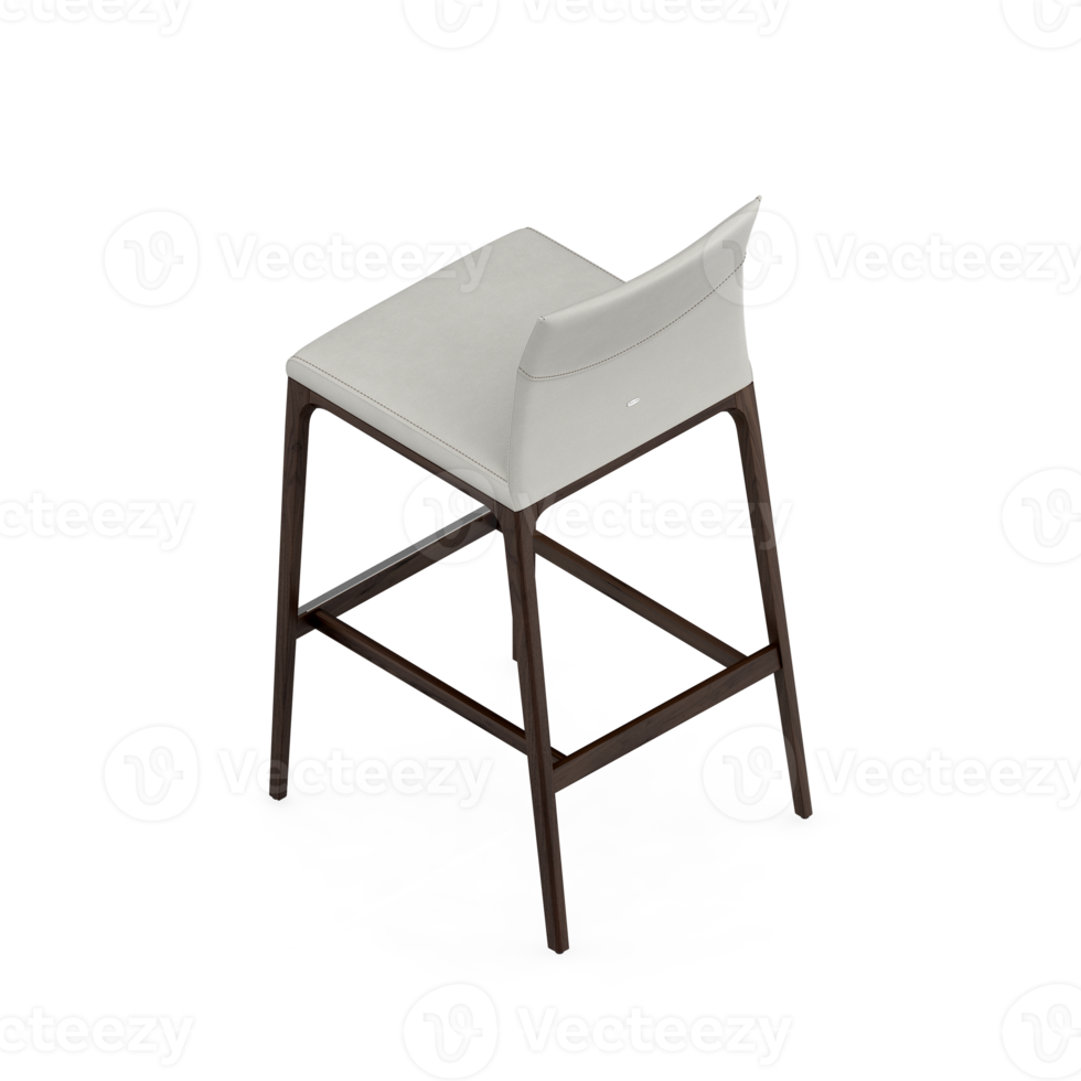 Isometric Chair 3D isolated rendering png