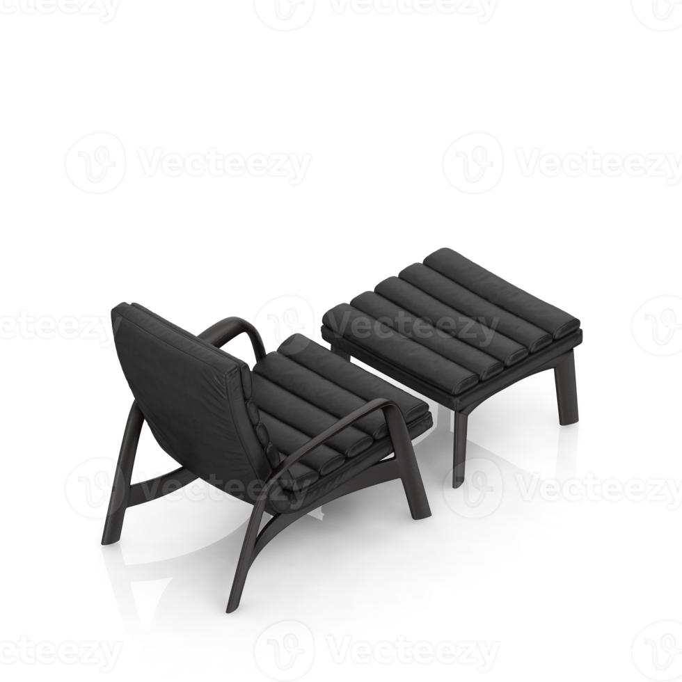 Isometric Armchair Isolated 3D render png