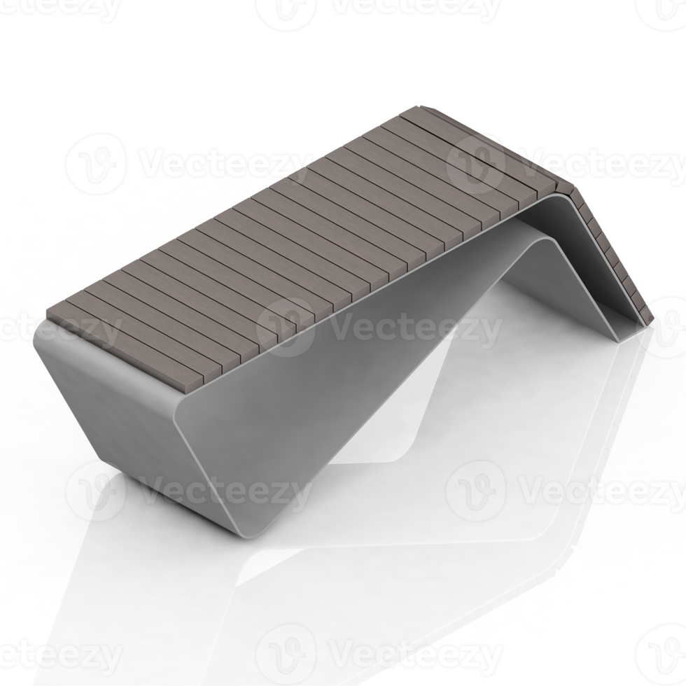 Isometric bench 3D render png