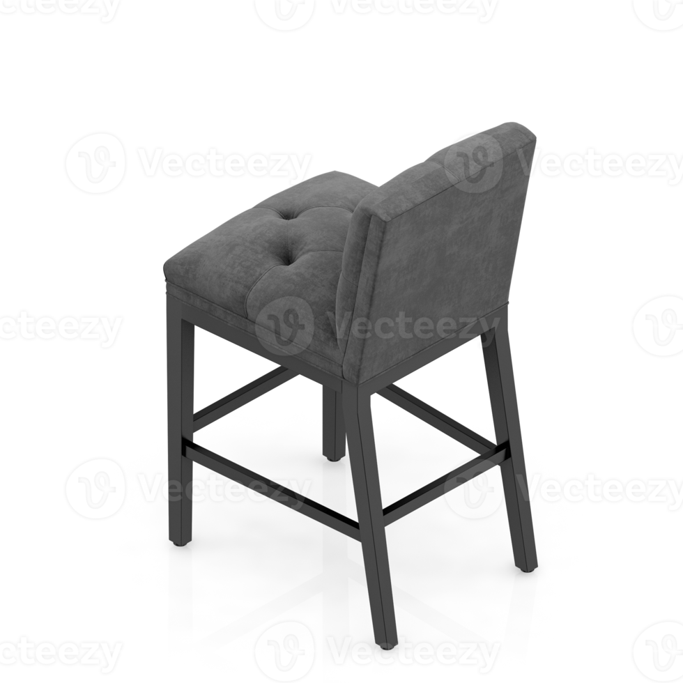 Isometric Chair 3D isolated rendering png