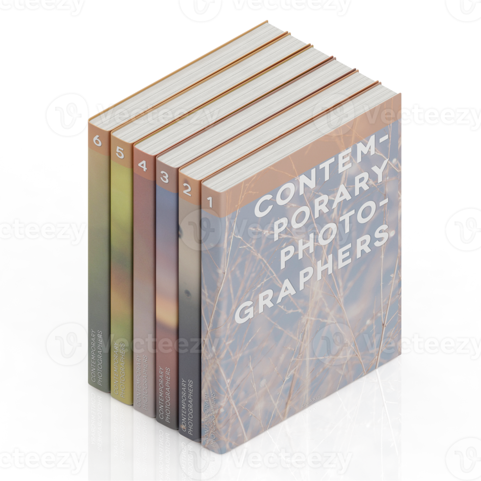 Isometric Books 3D render png