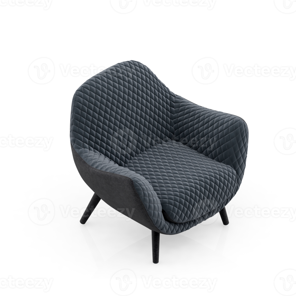 Isometric Armchair Isolated 3D render png