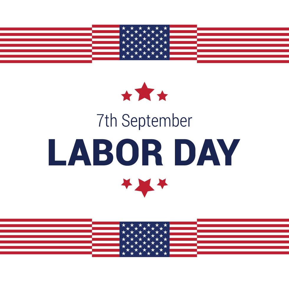 Celebrating Labour day design card vector