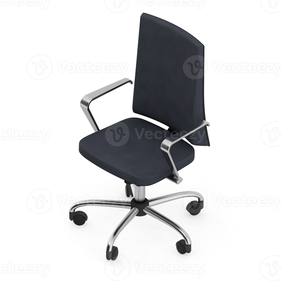 Isometric Chair 3D isolated rendering png