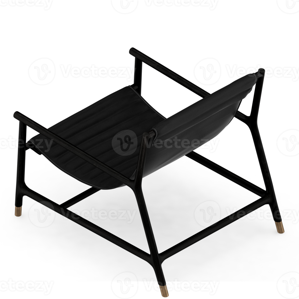 Isometric Chair 3D isolated rendering png