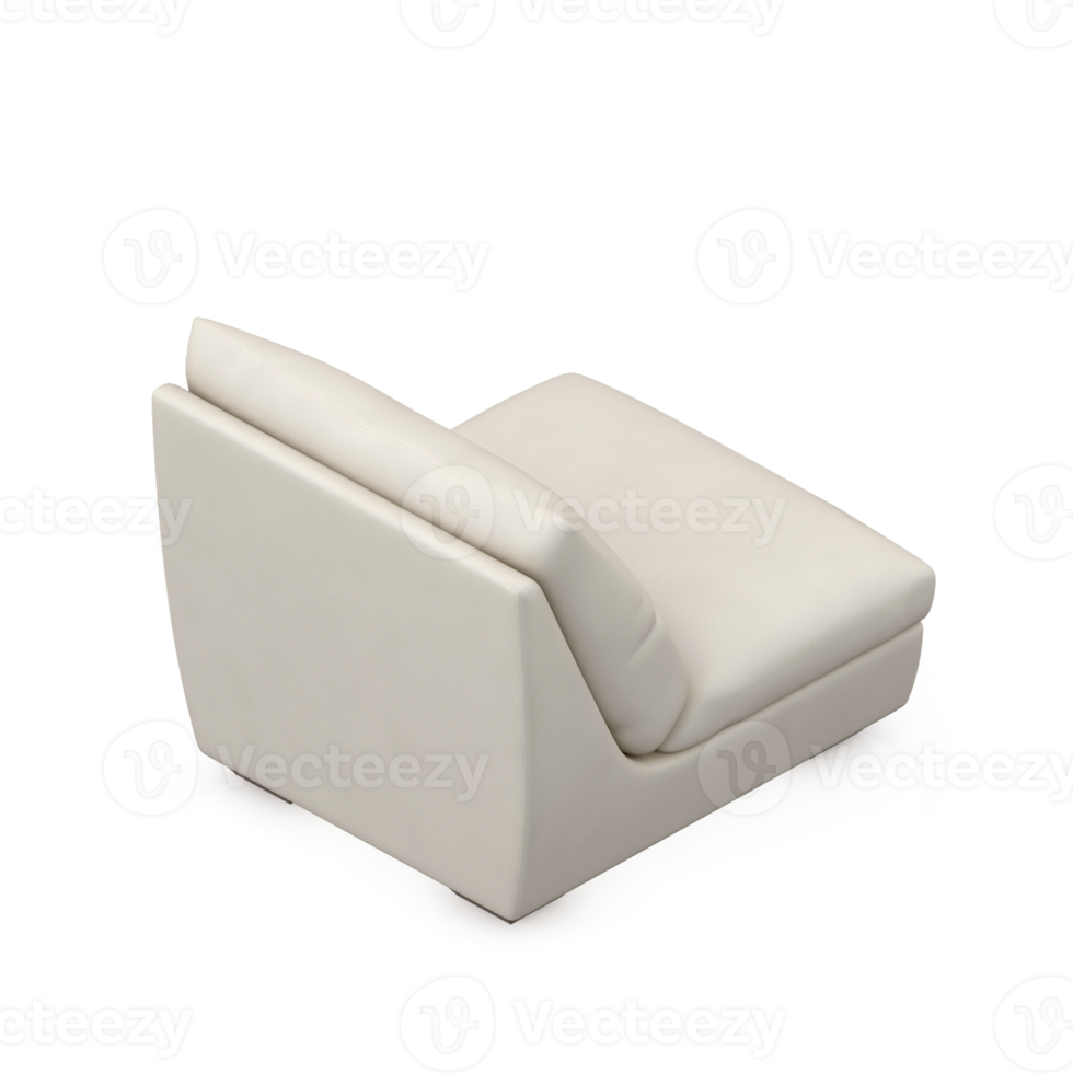 Isometric Chair 3D isolated rendering png