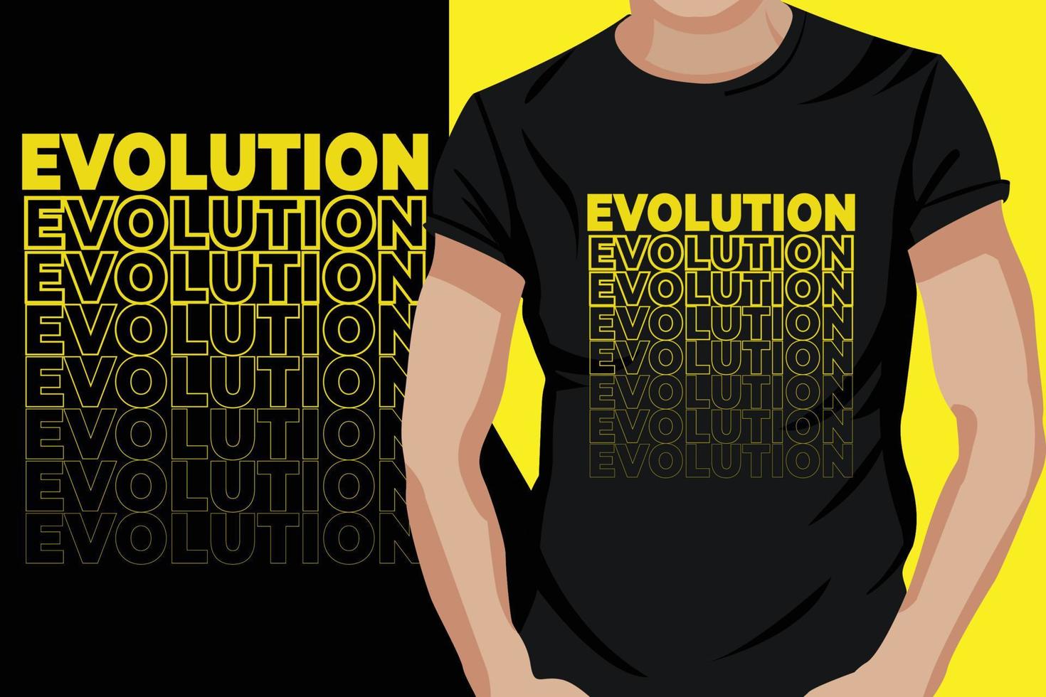 Creative Typography T-Shirt Design vector