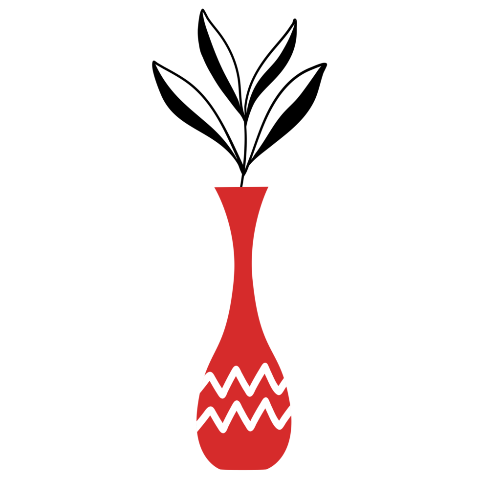 Aesthetic Vase Plant png