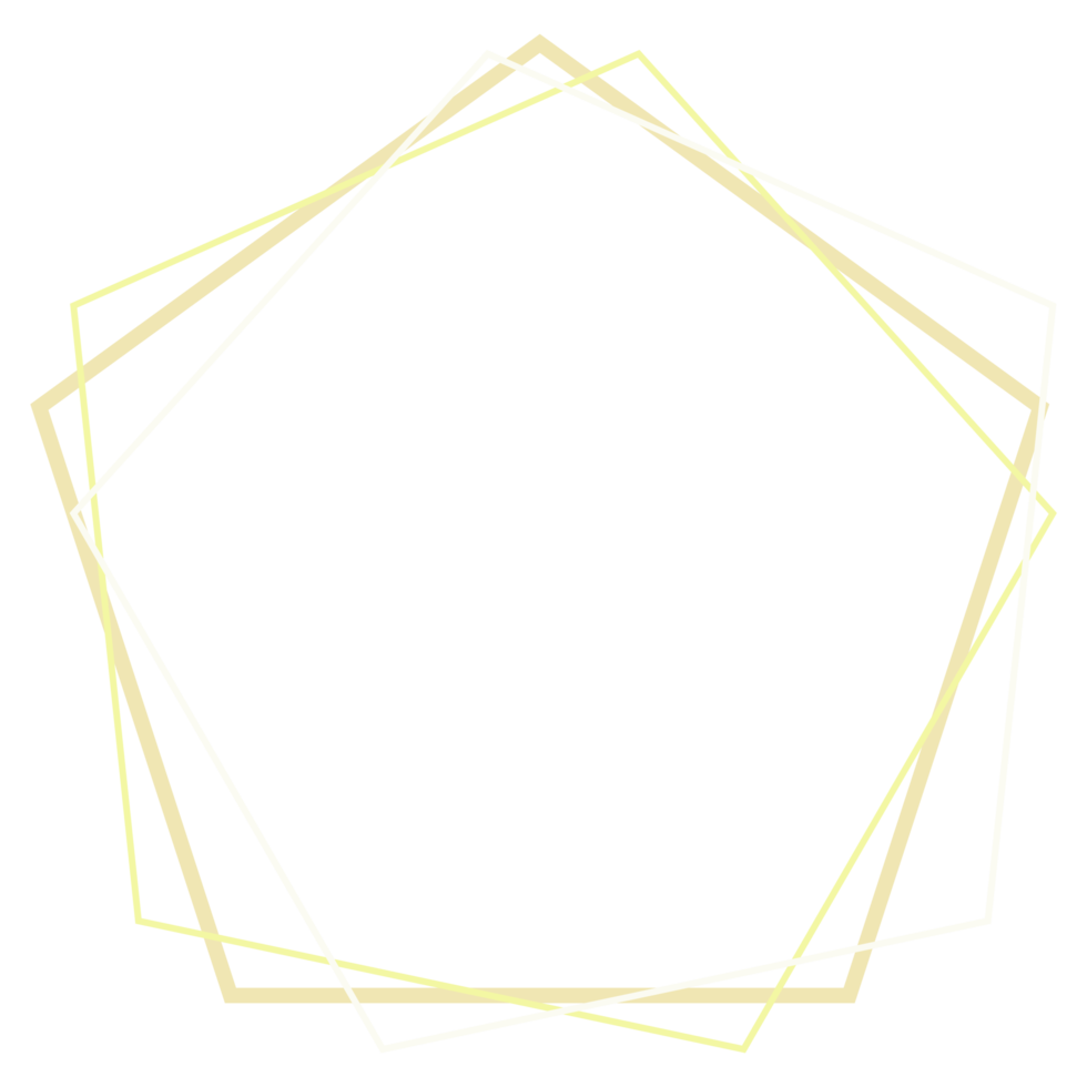 Minimalist Gold Frame png