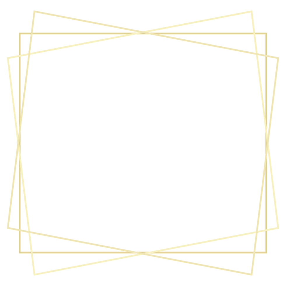 Minimalist Gold Frame png