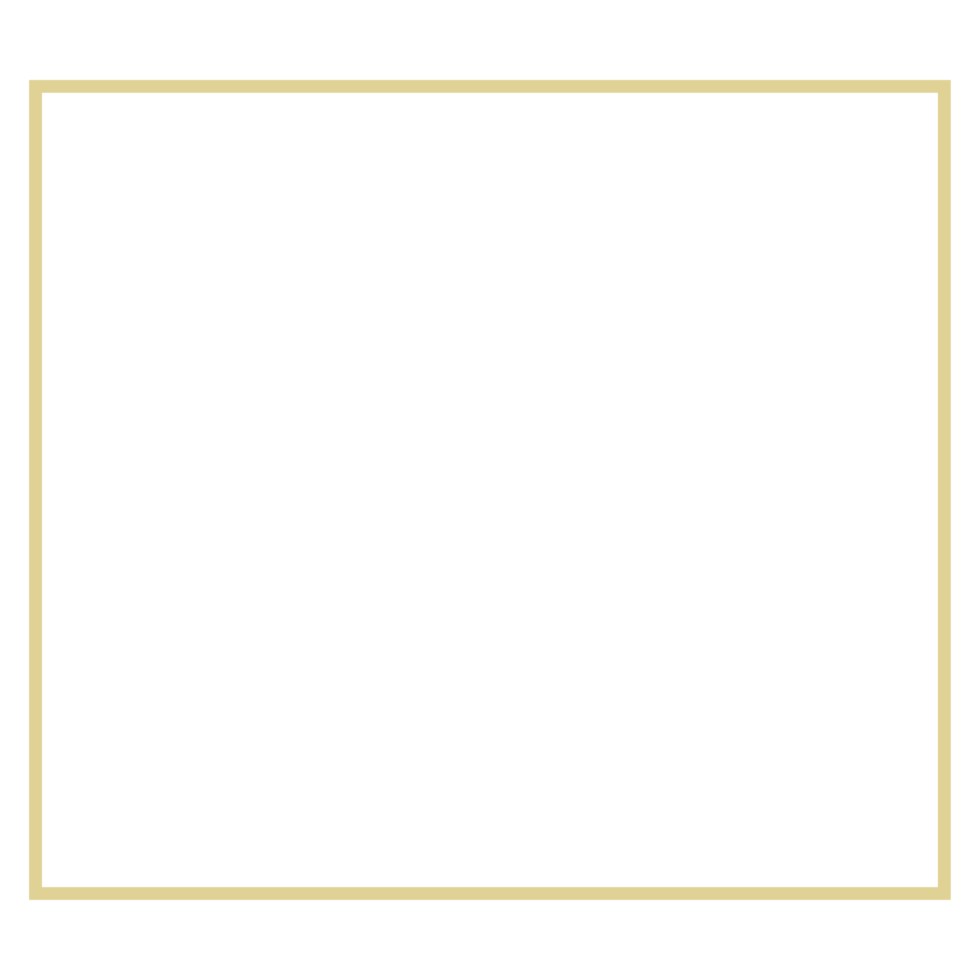 minimalistisk guld ram png