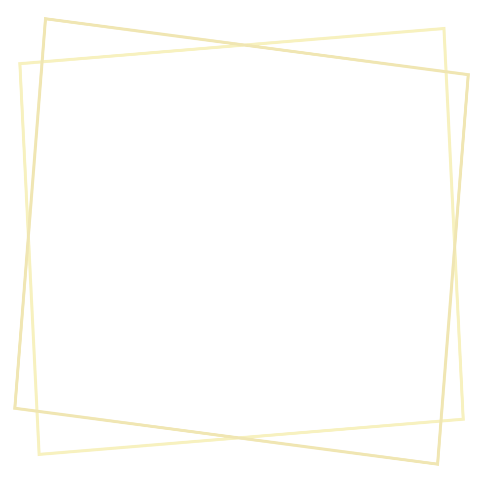 Minimalist Gold Frame png